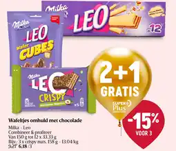 Delhaize Wafeltjes omhuld met chocolade aanbieding