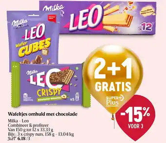 Delhaize Wafeltjes omhuld met chocolade aanbieding