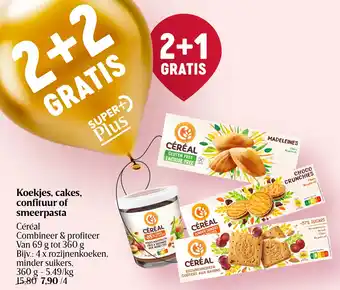 Delhaize Koekjes, cakes, confituur of smeerpasta aanbieding