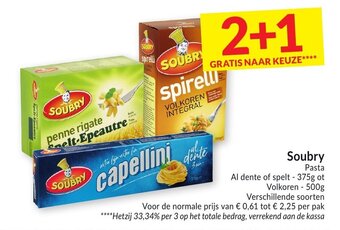 Intermarché Soubry Pasta aanbieding
