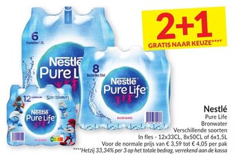 Intermarché Nestle Pure Life Bronwater aanbieding