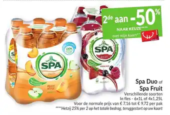 Intermarché Spa Duo of Spa Fruit aanbieding