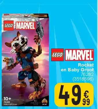 Cora Rocket en Baby Groot aanbieding