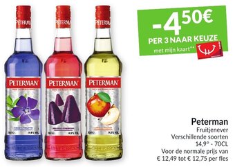 Intermarché Peterman Fruitjenever aanbieding