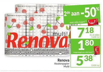 Intermarché Renova Keukenpapier MUlti aanbieding
