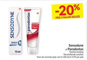 Intermarché Sensodyne of Parodontax aanbieding