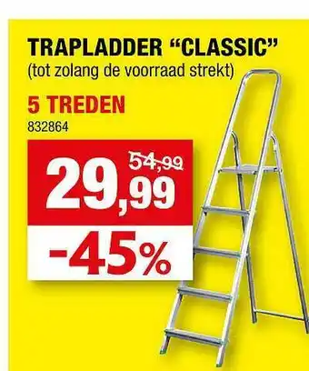Hubo Trapladder Classix aanbieding