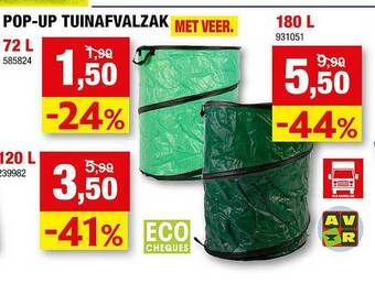 Hubo Pop-up Tuinafvalzak aanbieding