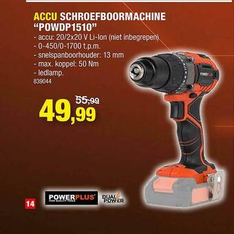 Hubo Accu Schroefboormachine aanbieding