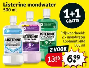 Kruidvat Listerine mondwater aanbieding