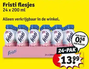 Kruidvat Fristi flesjes aanbieding