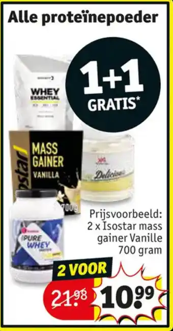 Kruidvat Alle proteïnepoeder aanbieding