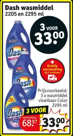 Kruidvat Dash wasmiddel aanbieding