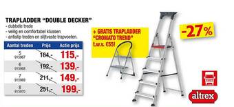 Hubo Trapladder Double Decker aanbieding