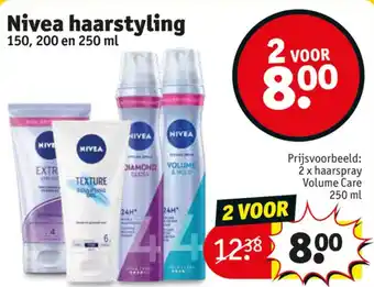 Kruidvat Nivea haarstyling aanbieding