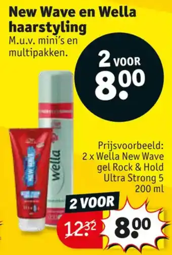 Kruidvat New Wave en Wella haarstyling aanbieding