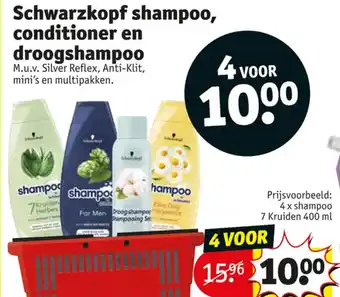 Kruidvat Schwarzkopf shampoo, conditioner en droogshampoo aanbieding