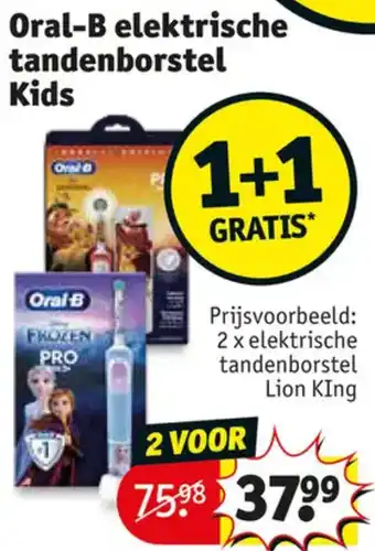 Kruidvat Oral-B elektrische tandenborstel aanbieding