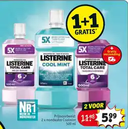 Kruidvat Listerine aanbieding