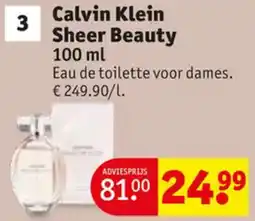 Kruidvat Calvin Klein Sheer Beauty aanbieding