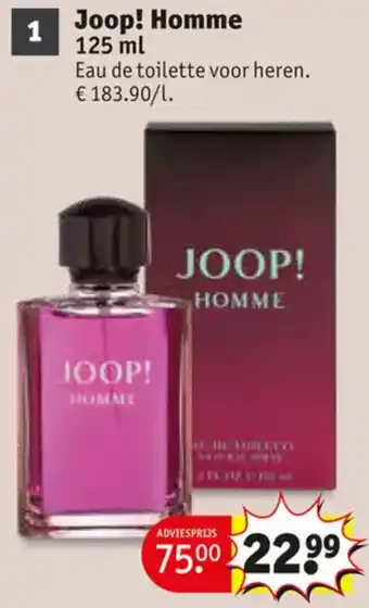 Kruidvat Joop! Homme aanbieding