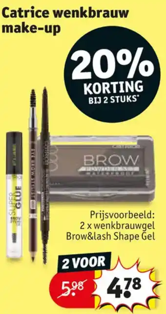 Kruidvat Catrice wenkbrauw make-up aanbieding