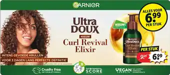 Kruidvat Garnier Ultra Doux Curl Revival Elixir aanbieding