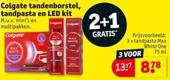 Kruidvat Colgate Tandenborstel, Tandpasta en LED kit aanbieding