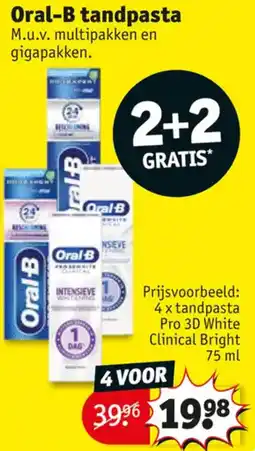 Kruidvat Oral-B Tandpasta aanbieding