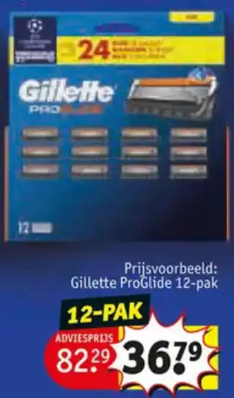 Kruidvat Gillette ProGlide aanbieding