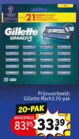 Kruidvat Gillette Mach3 aanbieding