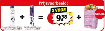 Kruidvat Dove en Signal aanbieding