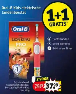 Kruidvat Oral-B Kids elektrische tandenborstel aanbieding