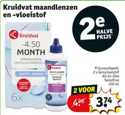 Kruidvat Kruidvat maandlenzen en vloeistof aanbieding