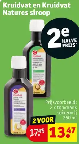 Kruidvat Kruidvat en Kruidvat Natures siroop aanbieding