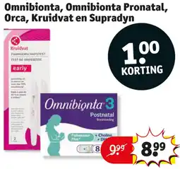 Kruidvat Omnibionta, Omnibionta Pronatal, Orca, Kruidvat en Supradyn aanbieding