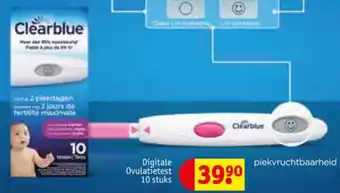 Kruidvat Clearblue Digitale Ovulatietest aanbieding