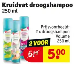 Kruidvat Kruidvat droogshampoo aanbieding