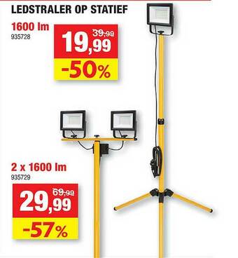 Hubo Ledstraler Op Statief aanbieding