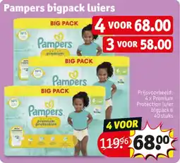 Kruidvat Pampers Bigpack Luiers aanbieding