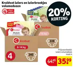 Kruidvat Kruidvat luiers en luierbroekjes volumedozen aanbieding