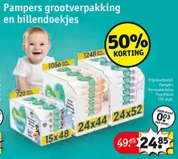 Kruidvat Pampers grootverpakking en billendoekjes aanbieding