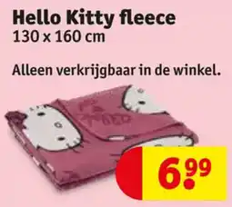 Kruidvat Hello Kitty Fleece aanbieding