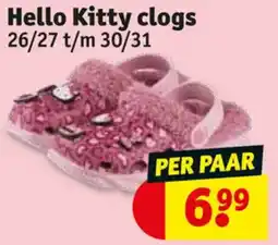 Kruidvat Hello Kitty clogs aanbieding