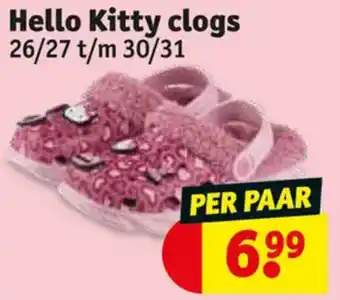 Kruidvat Hello Kitty clogs aanbieding