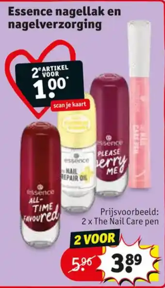 Kruidvat Essence nagellak en nagelverzorging aanbieding