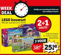 Kruidvat Lego Bouwset aanbieding