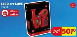 Kruidvat Lego Art Love aanbieding