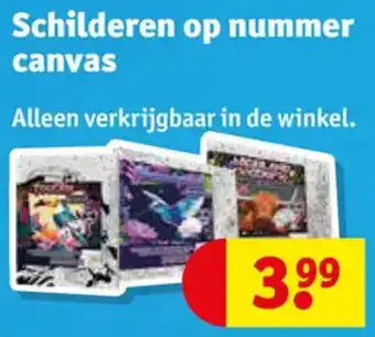 Kruidvat Schilderen op nummer canvas aanbieding