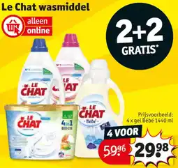 Kruidvat Le Chat wasmiddel aanbieding